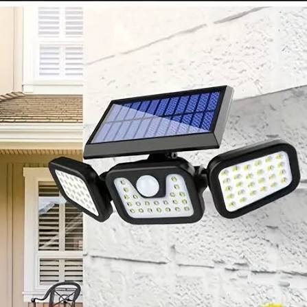 LAMPARA  SOLAR 3 CABEZAS